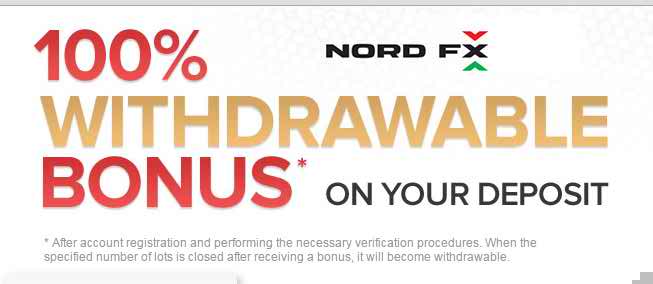 NordFX – 100% Withdrawable Deposit Bonus up to $5000