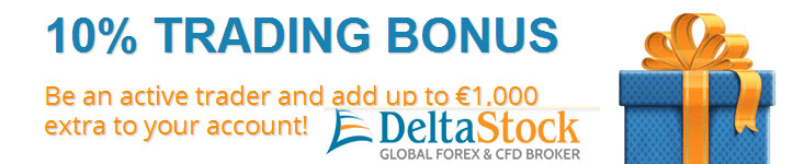 Forex Trading Bonus 10% Deltastock
