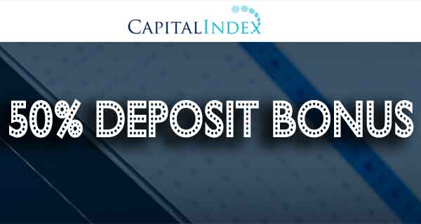 Capital Index – Up to 50% Deposit Bonus