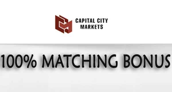 Capital City Markets – 100% Deposit Matching bonus