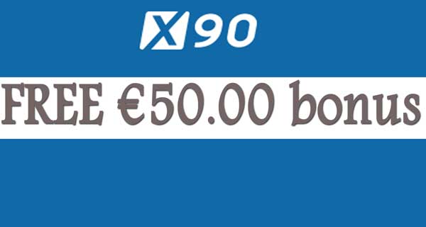 x90 – €50 FREE No Deposit Bonus