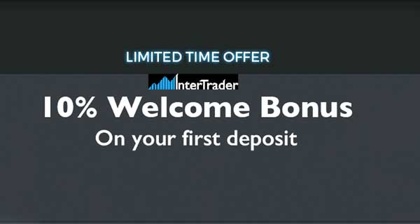 InterTrader – 10% Welcome deposit bonus