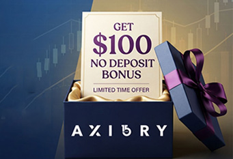 Axiory – $100 No Deposit Bonus